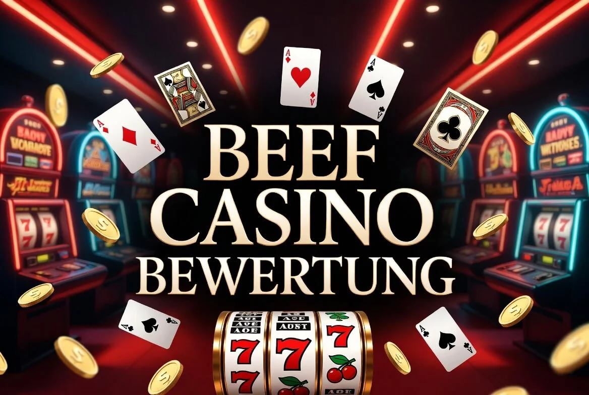 Beef Casino Startseite mit Spielangebot und Bonus für Deutschland
